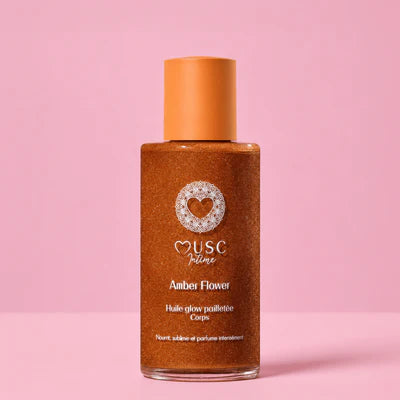 Huile Glow Pailletée Amber Flower