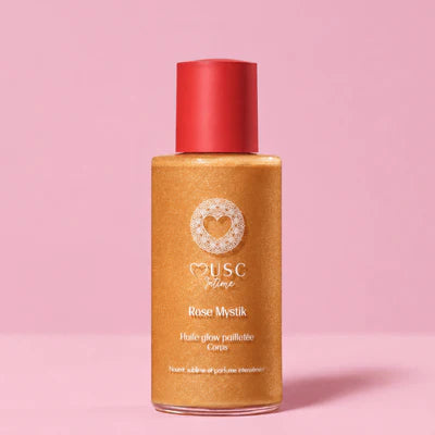 Huile Glow Pailletée Rose Mystik