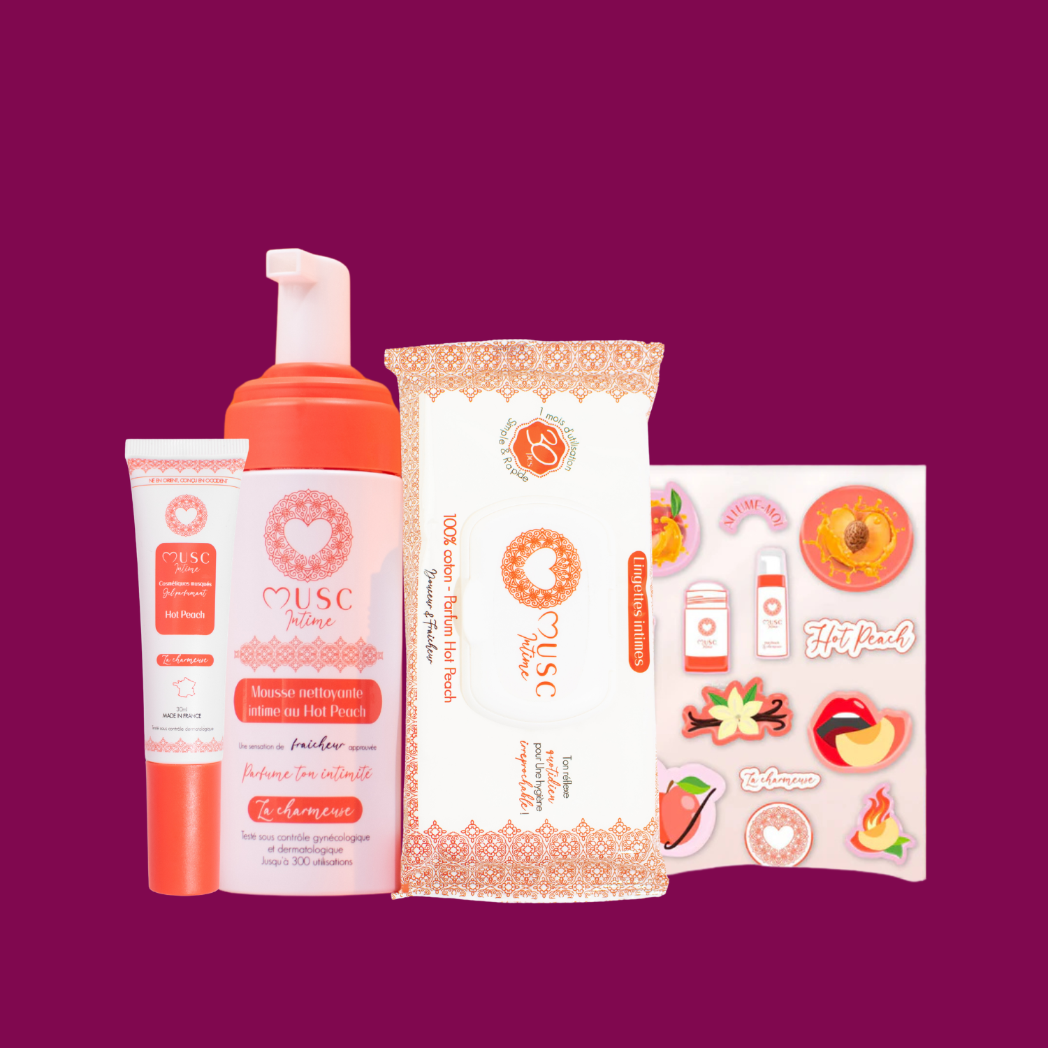 PACK CHARMEUSE HOT PEACH